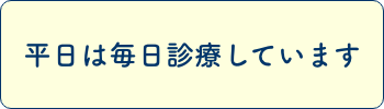 平日は毎日診療しています